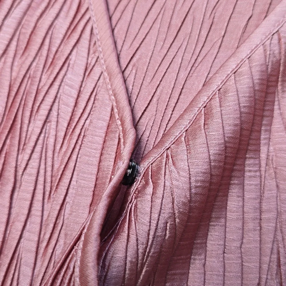 Zara Rose Pink Pleated Culotte Jumpsuit Girls Size 11/12